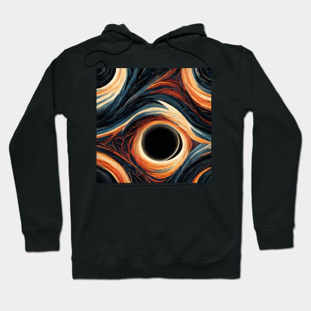 Universal blackhole in an abstract form of lava Hoodie by Riverside-Moon